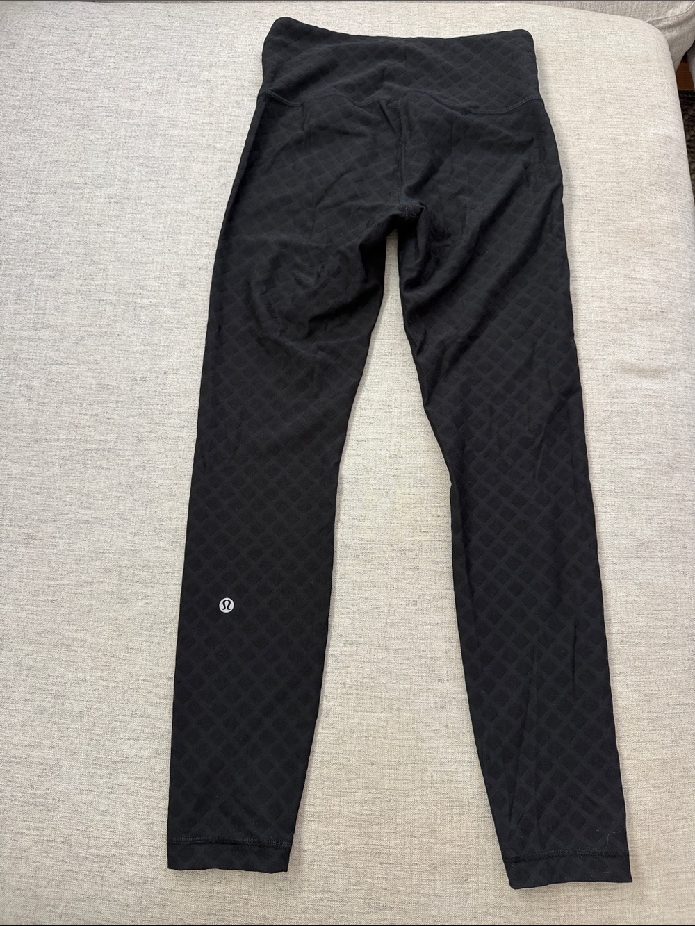lululemon Wunder Train Black Diamond Texture Leggings 25”